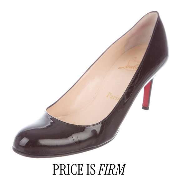 Christian Louboutin Shoes - Christian Louboutin black patent round toe pumps 39.5